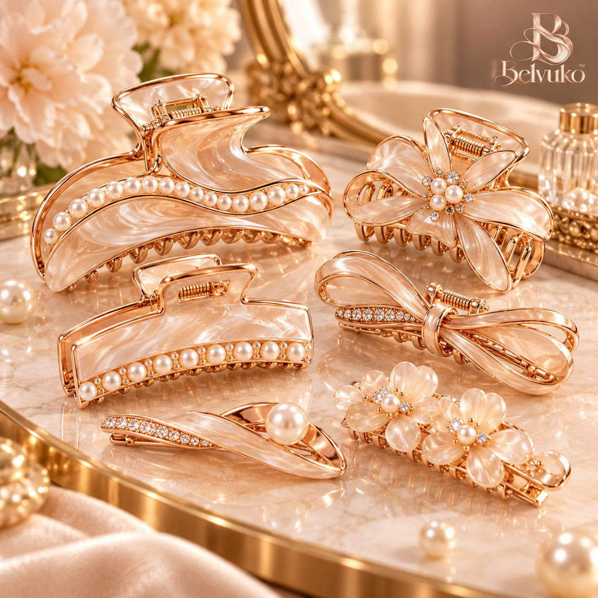 Belvuko Luxury Hair Clip Set main image