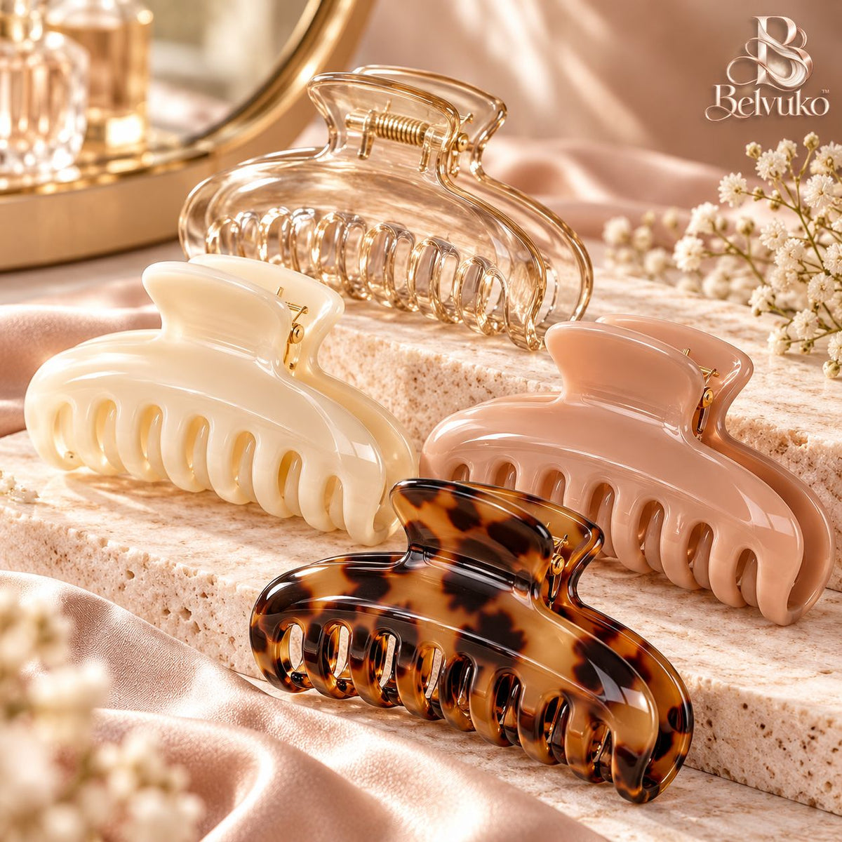 Belvuko Minimalist Hair Claw Clips main image