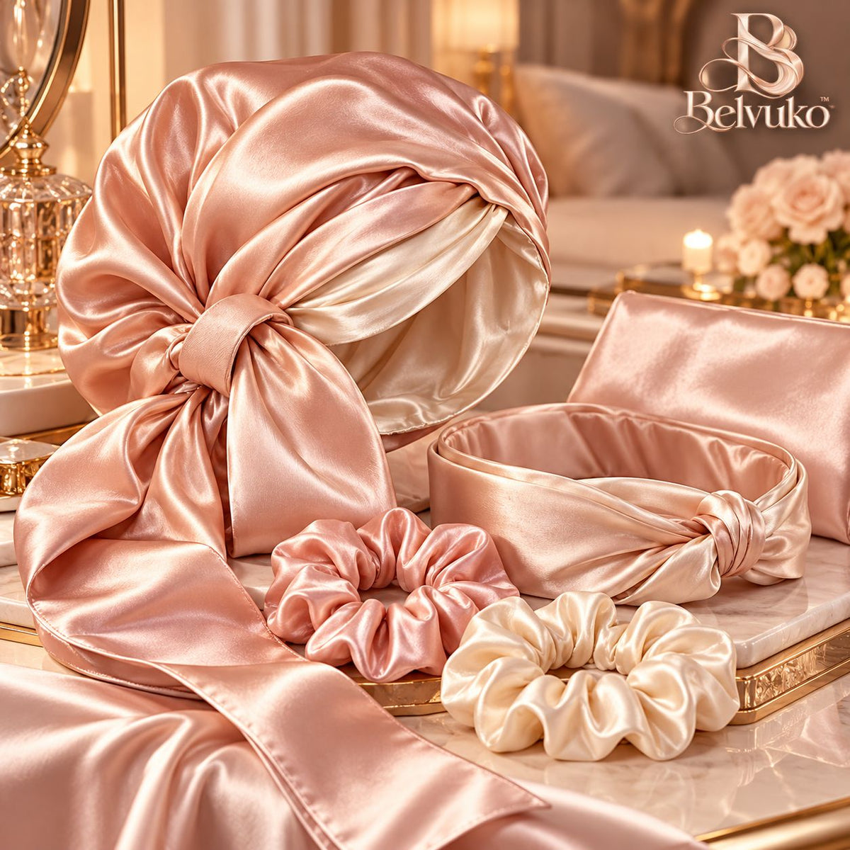 Belvuko Silk Hair Wrap & Styling Accessories main image