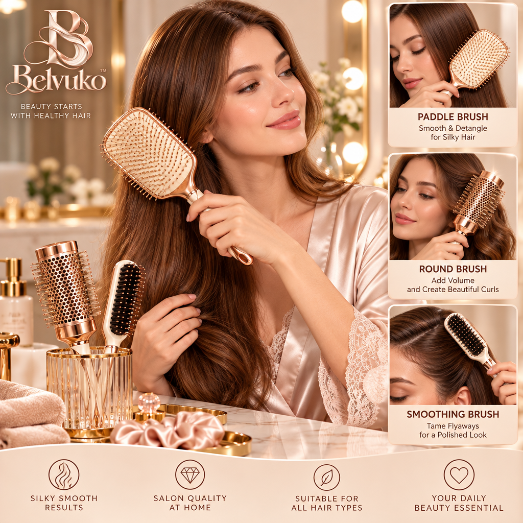 Belvuko Hair Styling Brush Set detail image 2