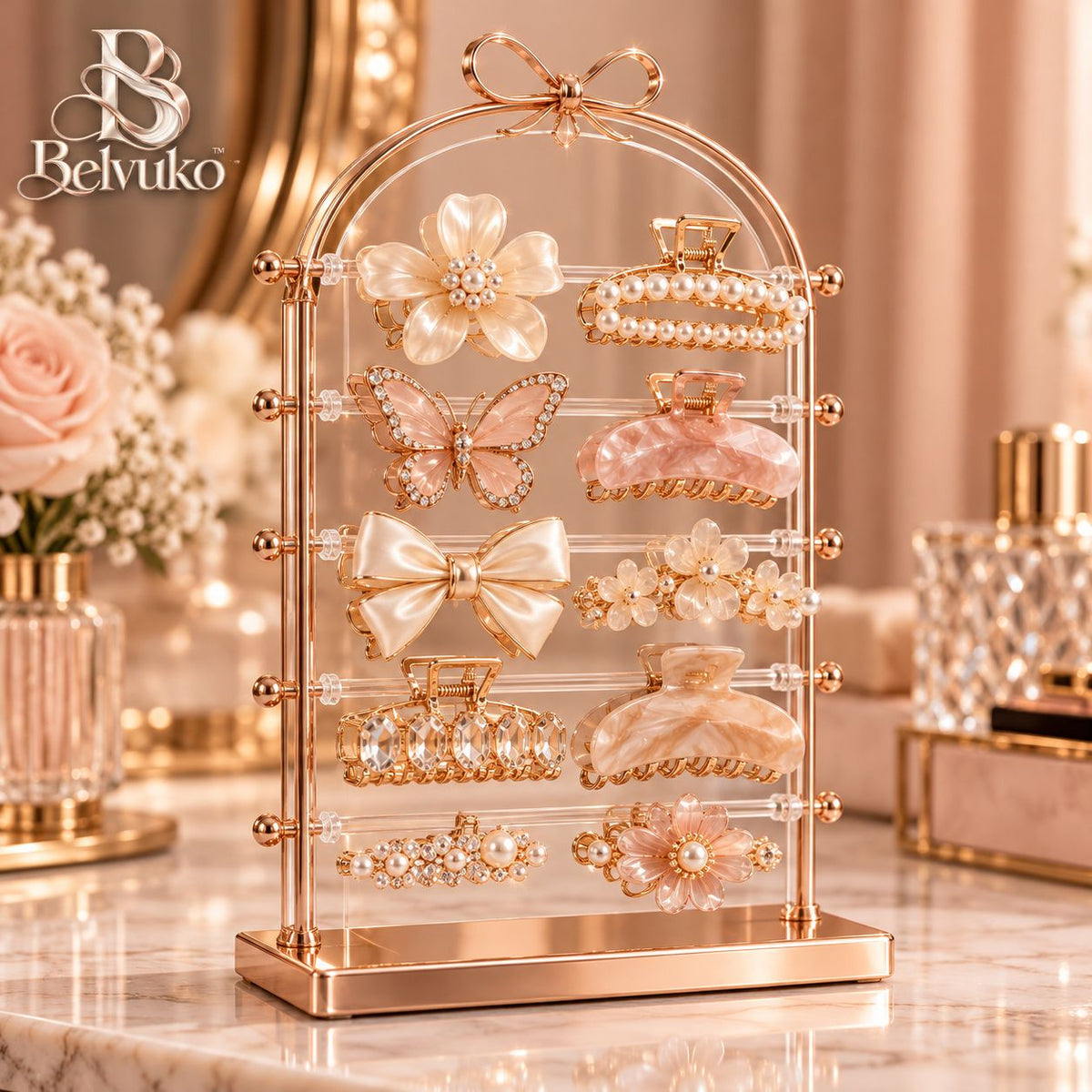 Belvuko Hair Clip Display Stand main image