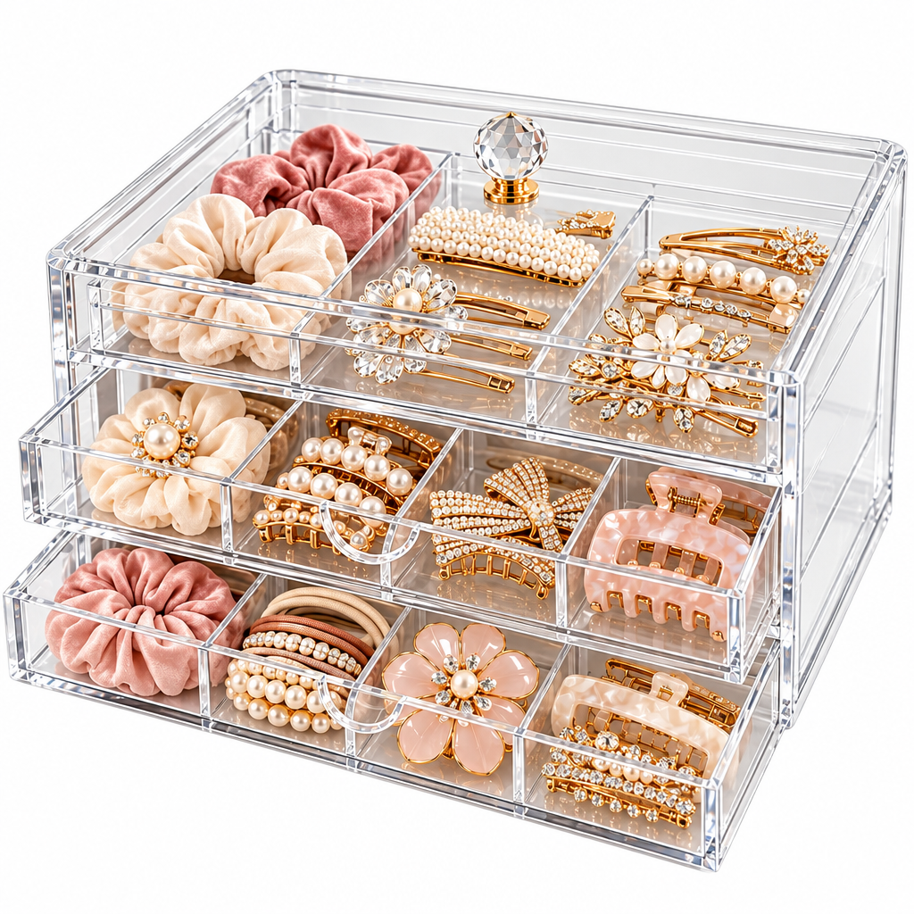 Belvuko Acrylic Hair Accessory Display Box detail image 2