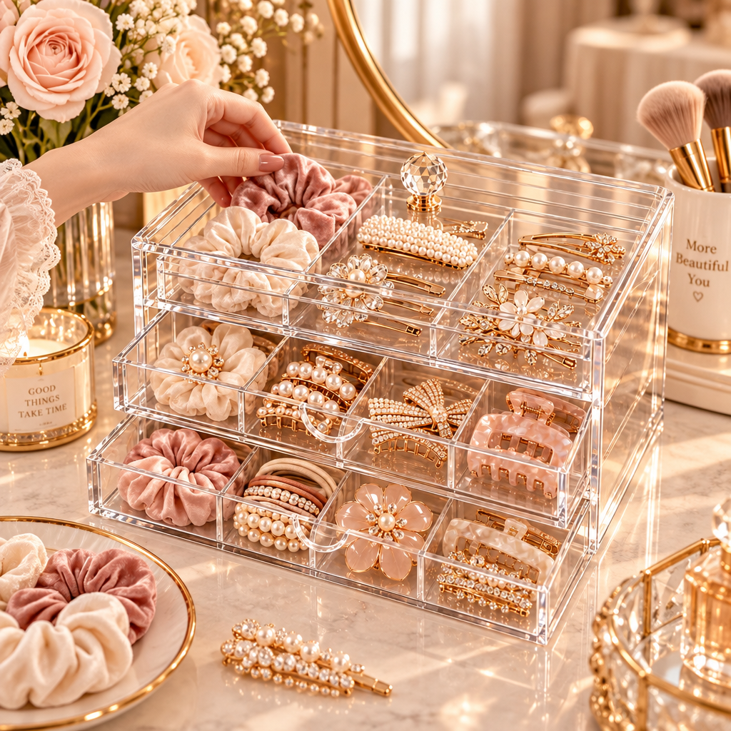 Belvuko Acrylic Hair Accessory Display Box detail image 4